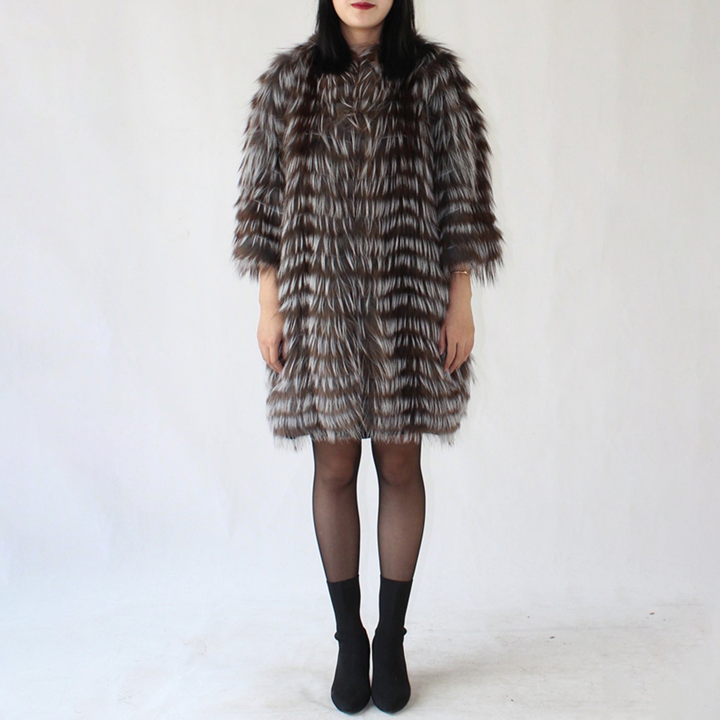 Women's fox fur coat