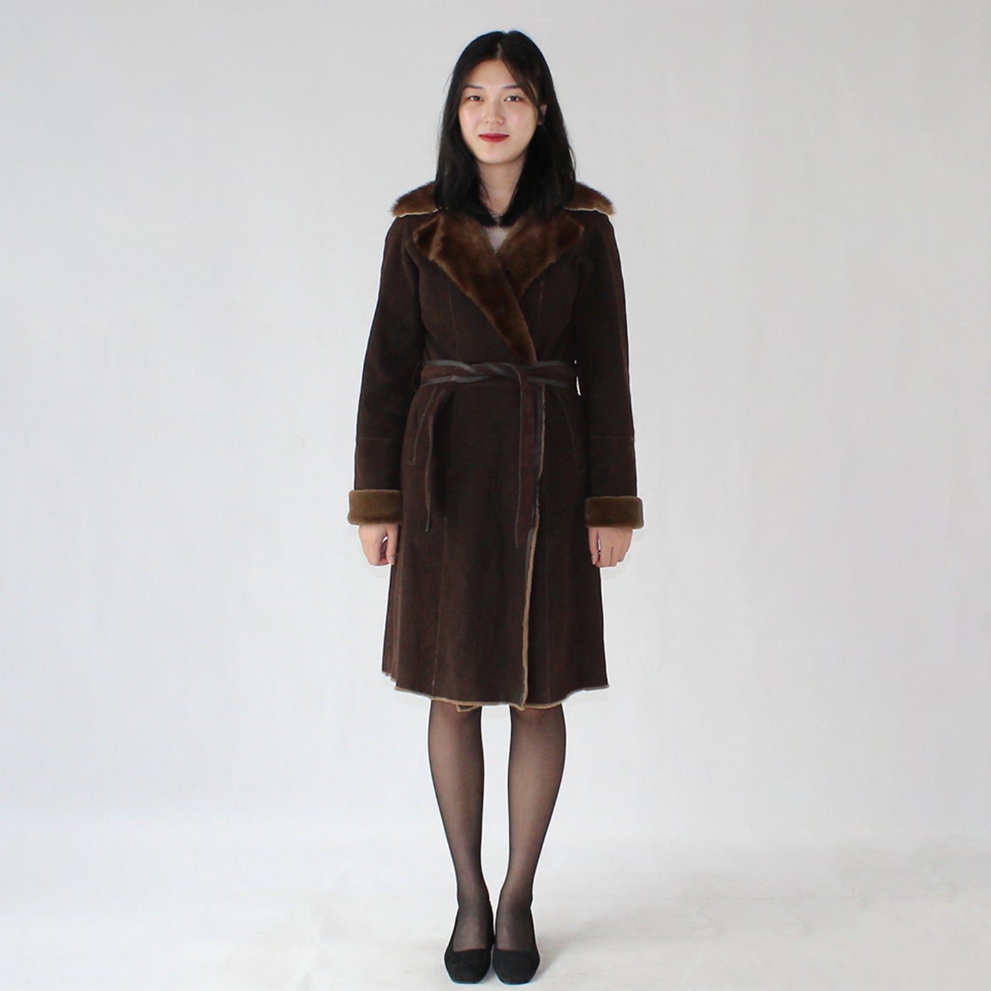 Women's doubleface mink coat