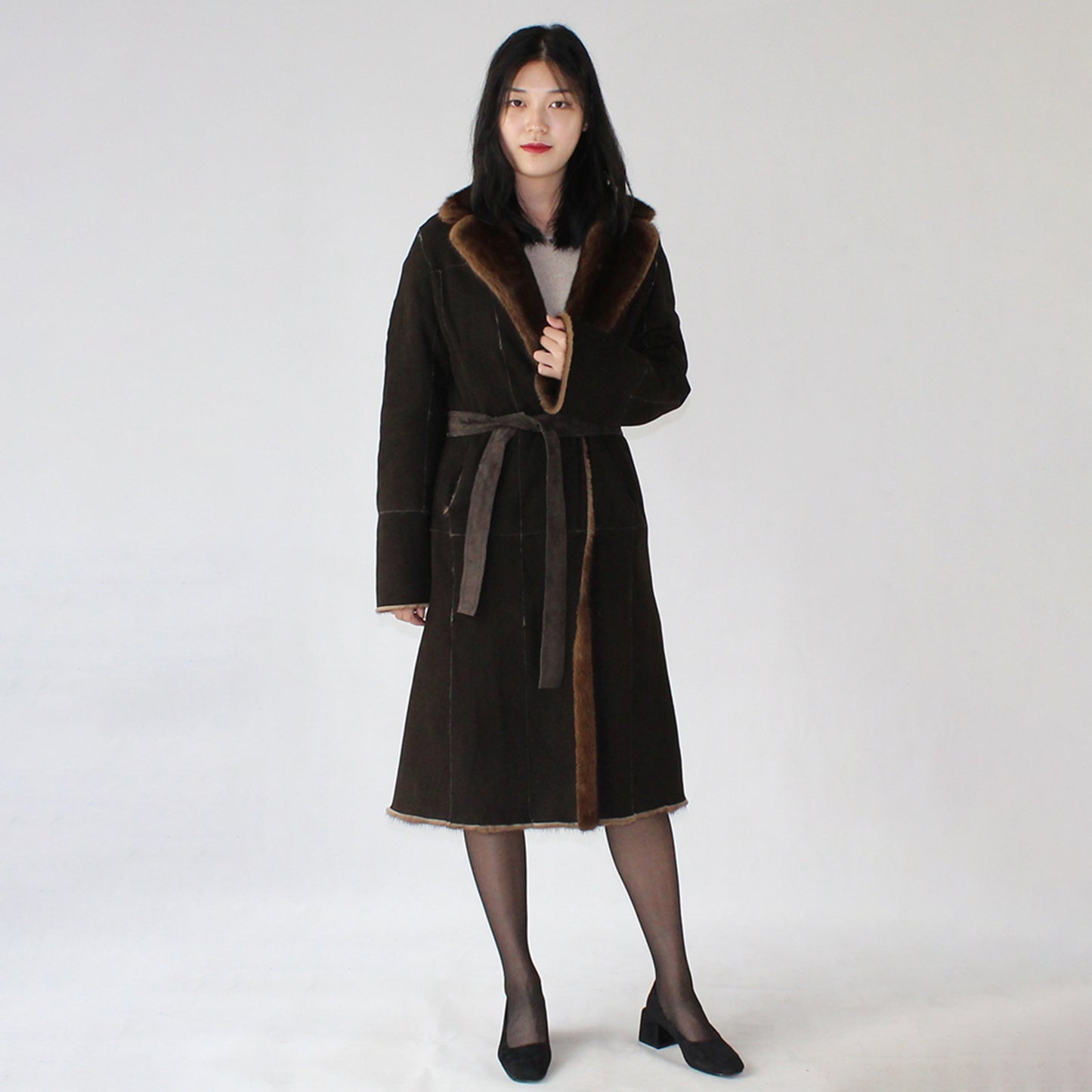 Women's doubleface mink coat