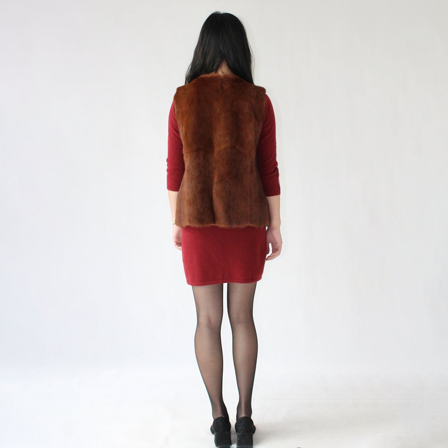Women's mink vest