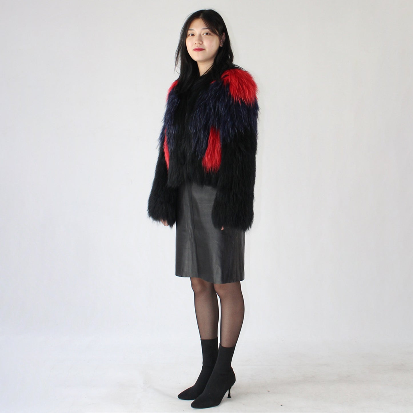 Women's raccoon skin jacket