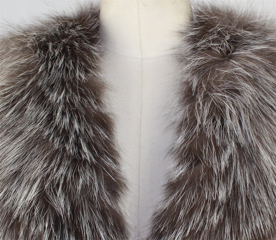 Women's fox fur vest