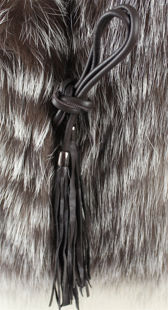Women's fox fur vest