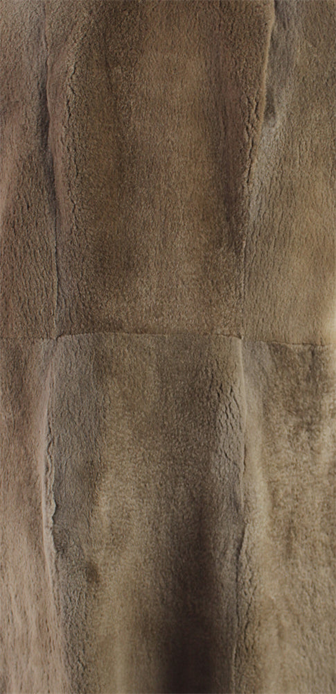 Women's suede mink coat