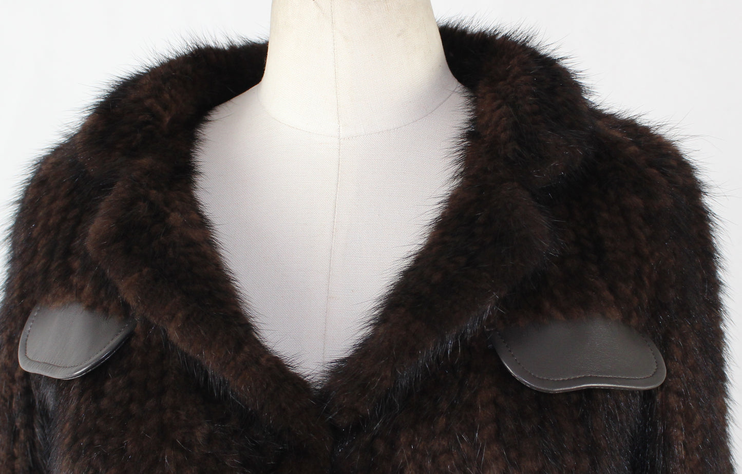 Women's knitted mink jacket
