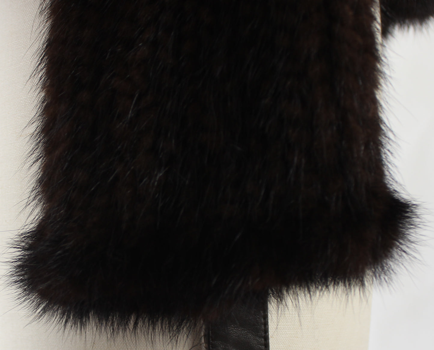 Women's knitted mink jacket