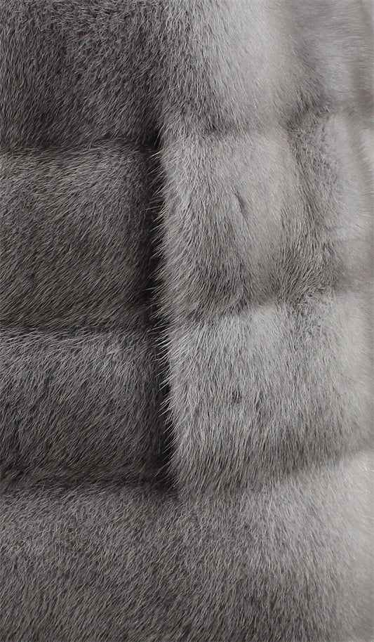 Women's mink long vest