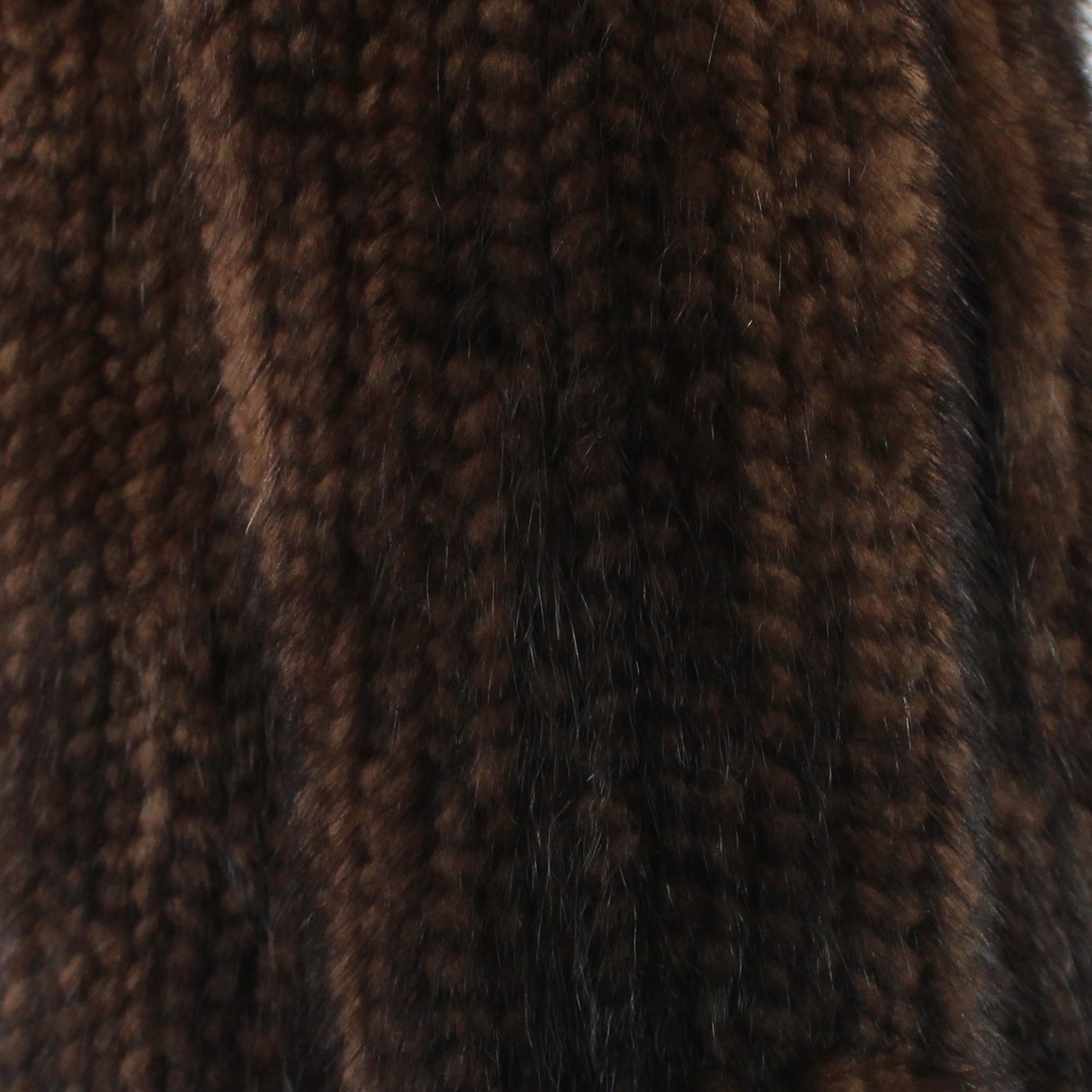 Women's knitted mink jacket