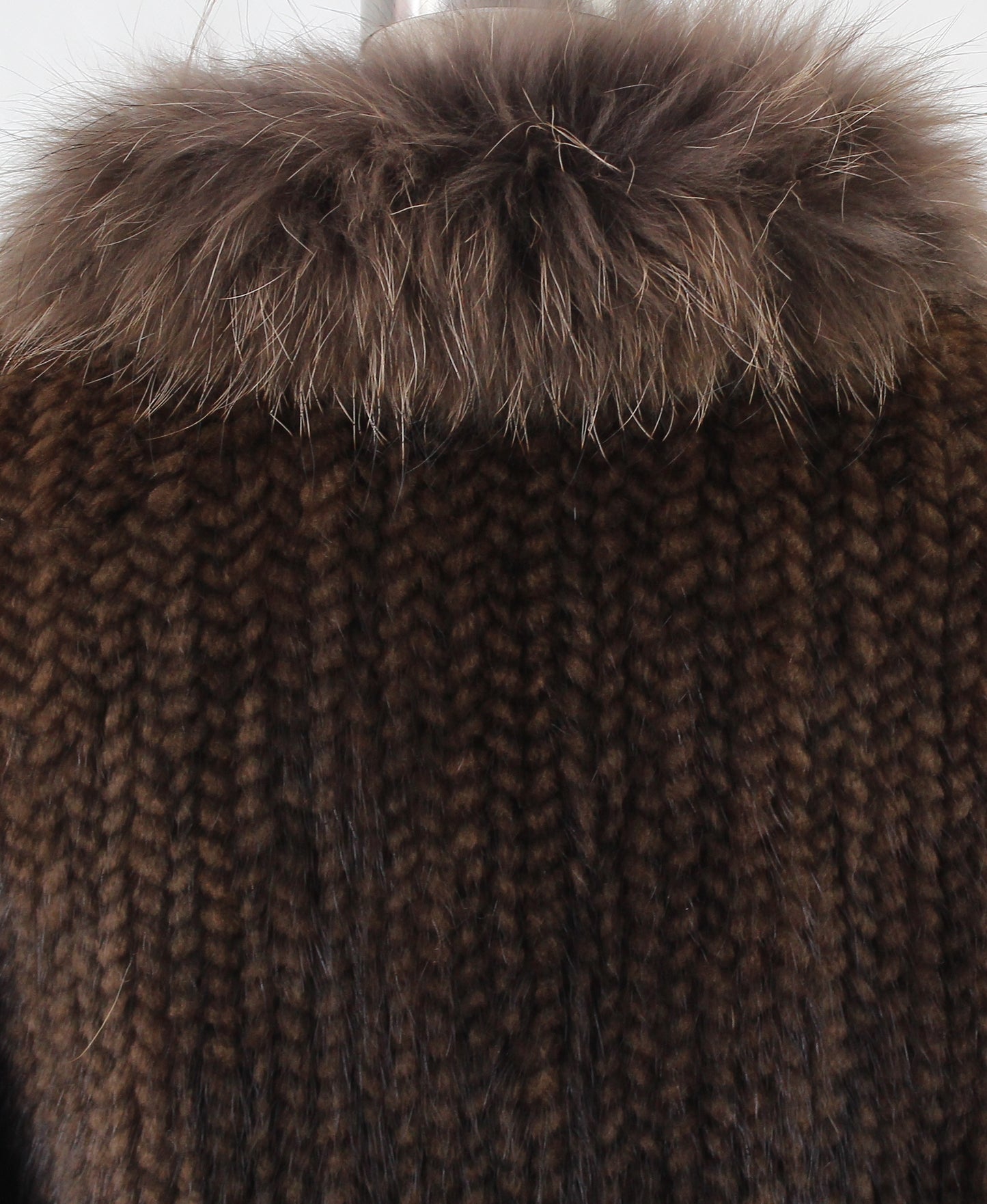Women's knitted mink jacket