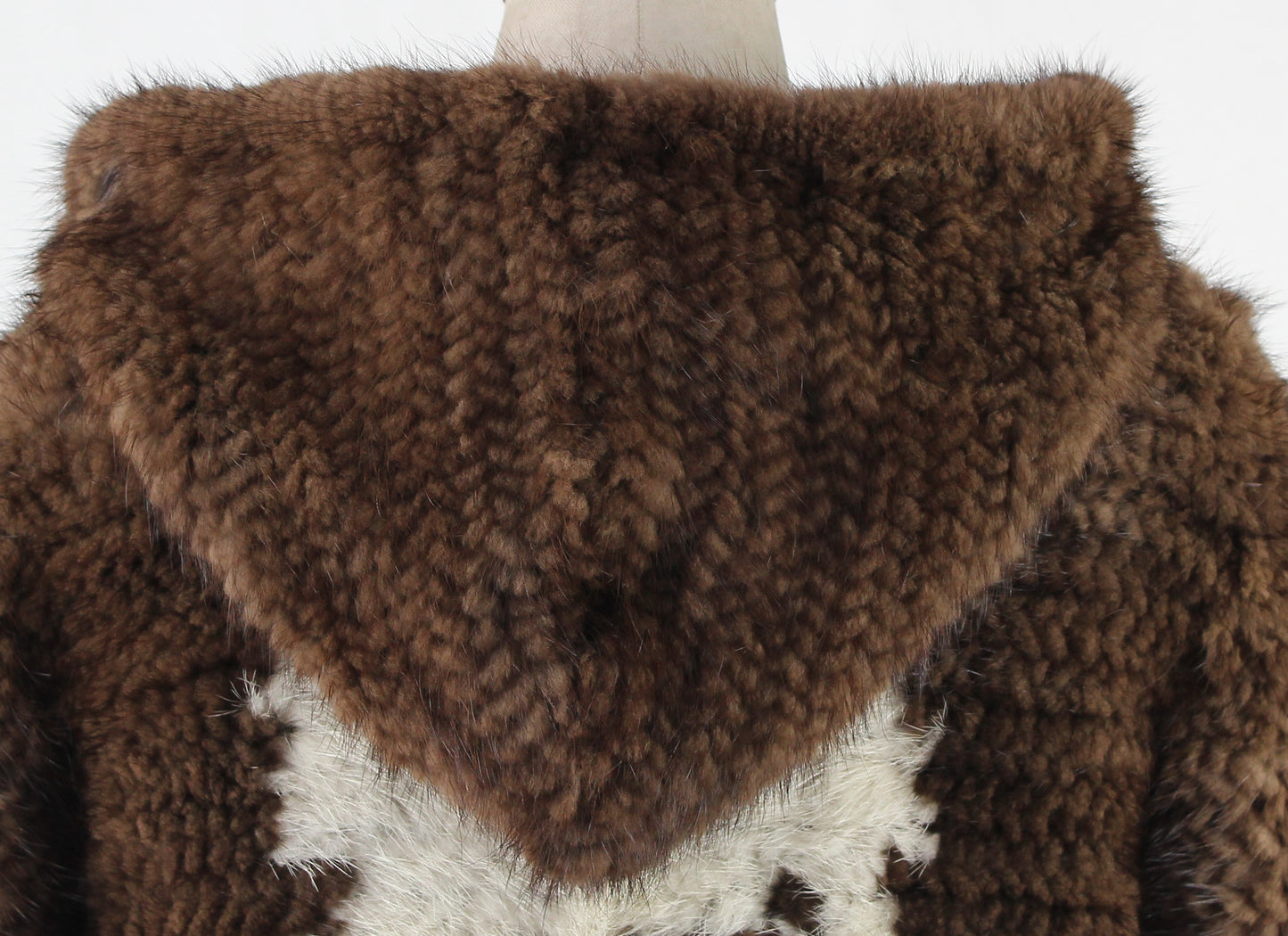 Women's knitted mink jacket
