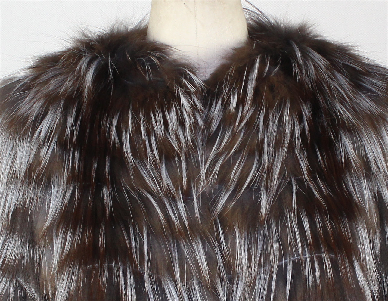 Women's fox fur coat