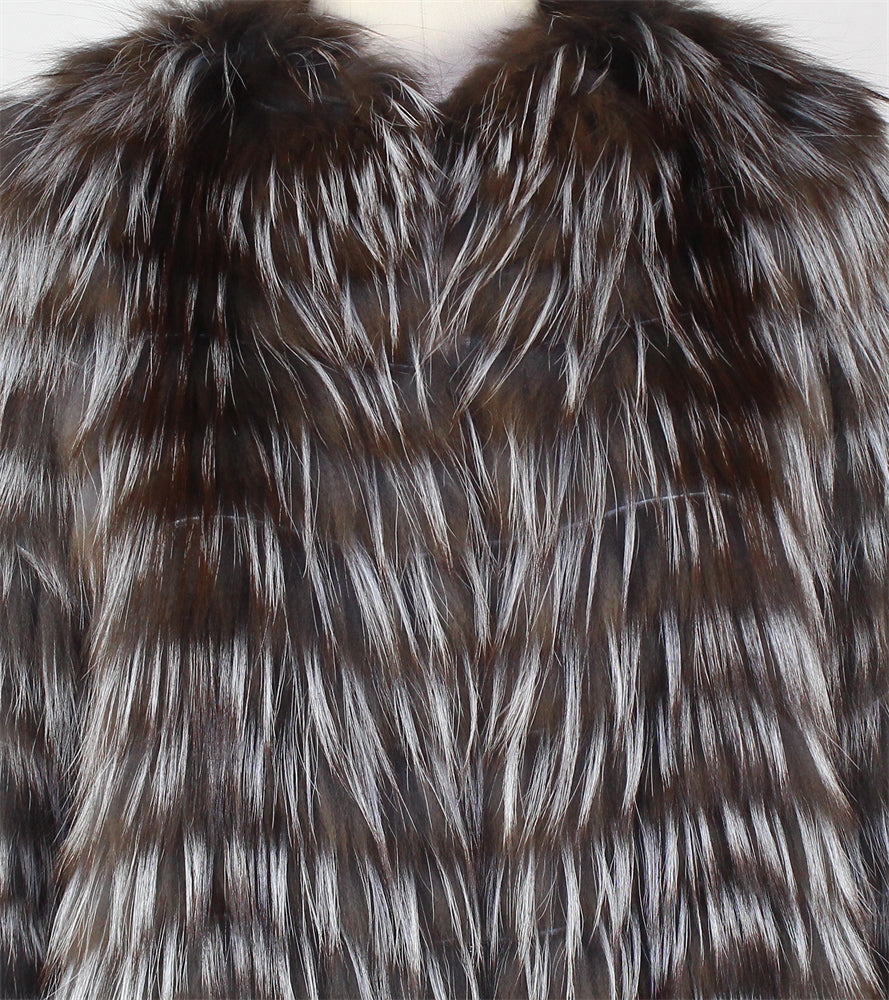 Women's fox fur coat