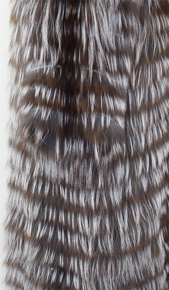 Women's fox fur coat