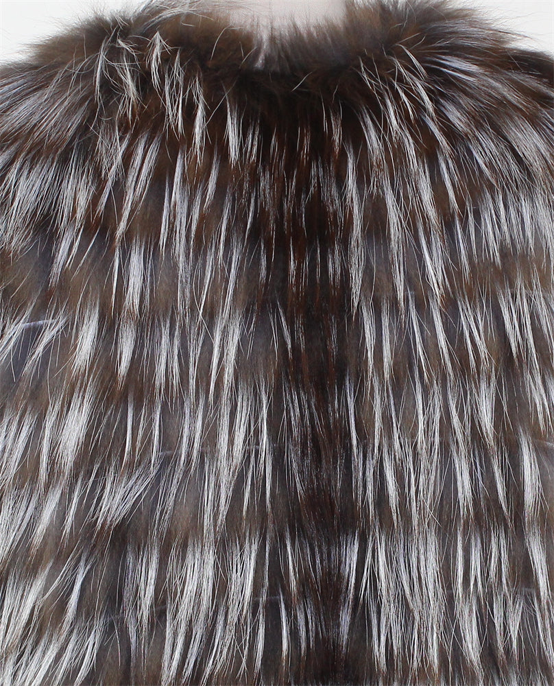 Women's fox fur coat