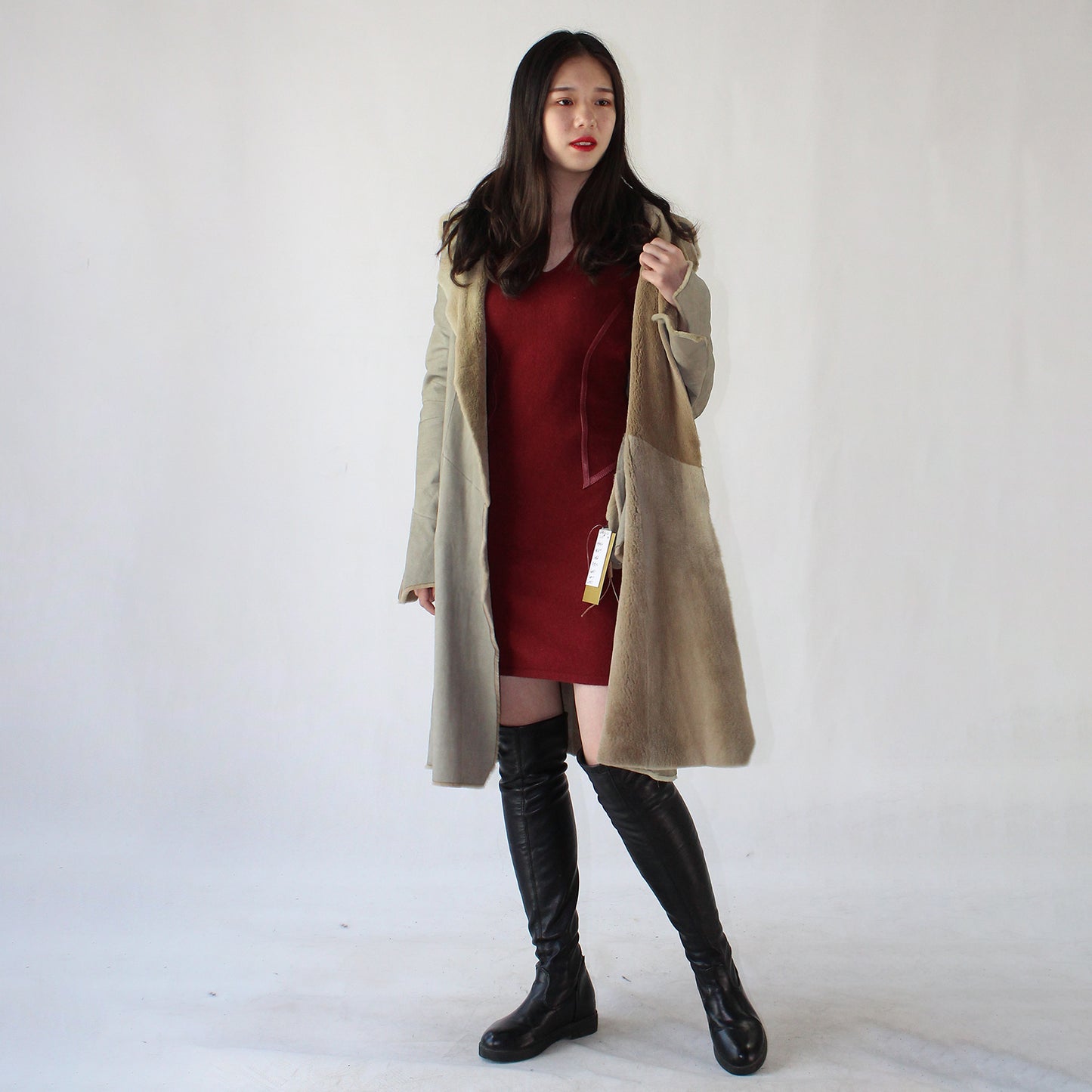 Women's doubleface mink coat