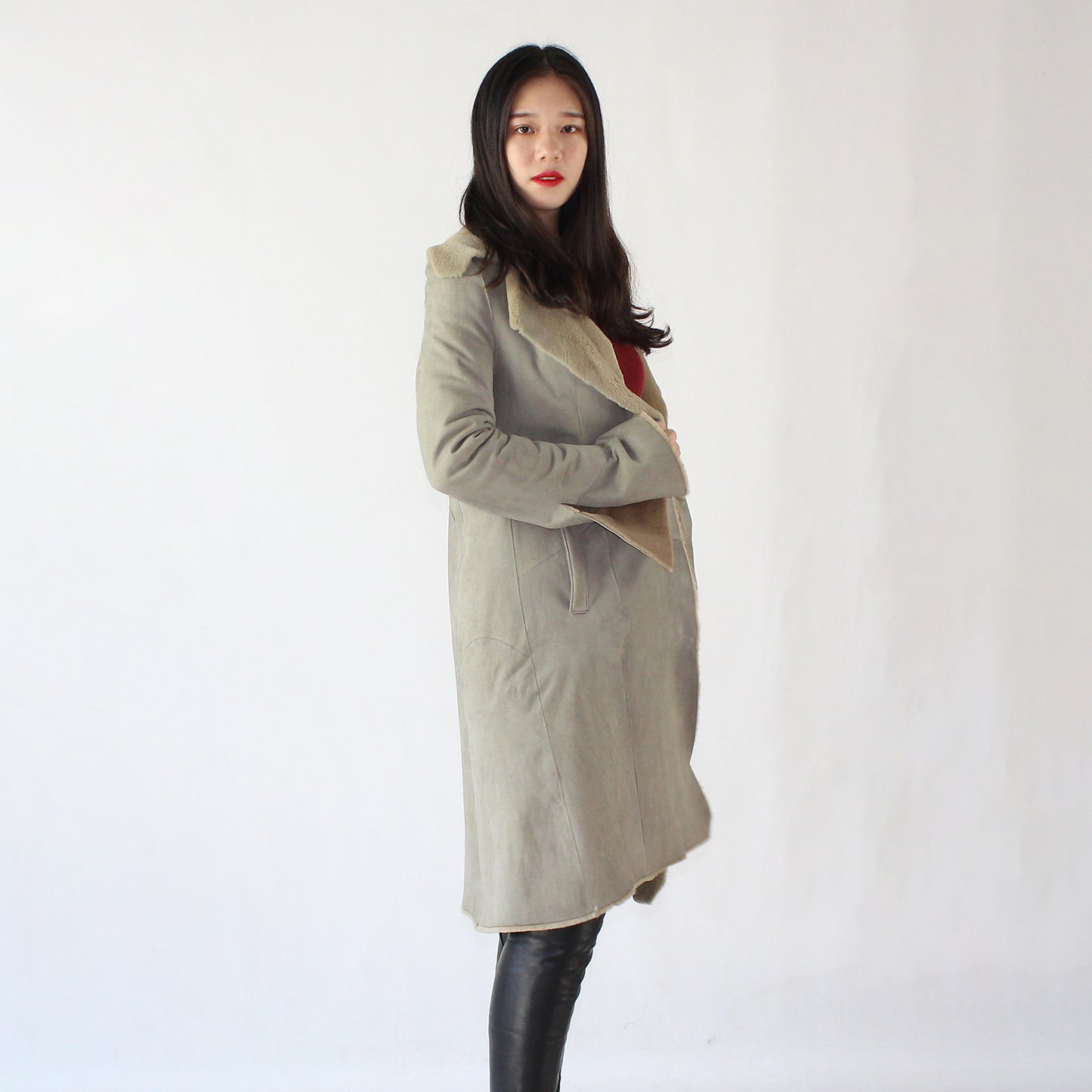 Women's doubleface mink coat