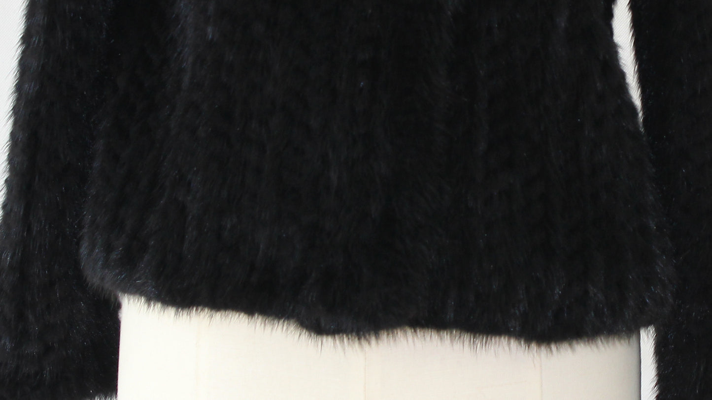 Women's knitted mink jacket