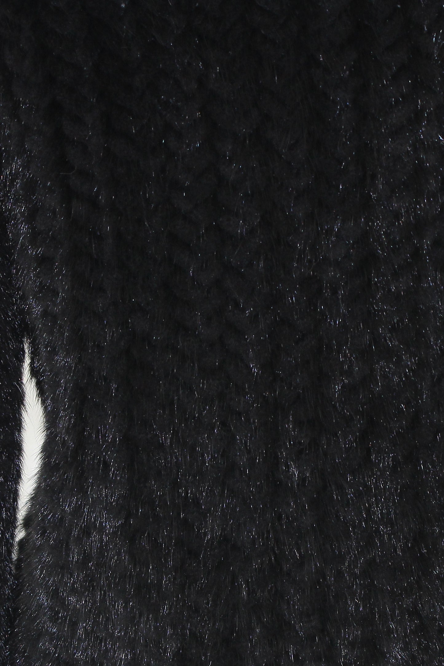 Women's knitted mink jacket
