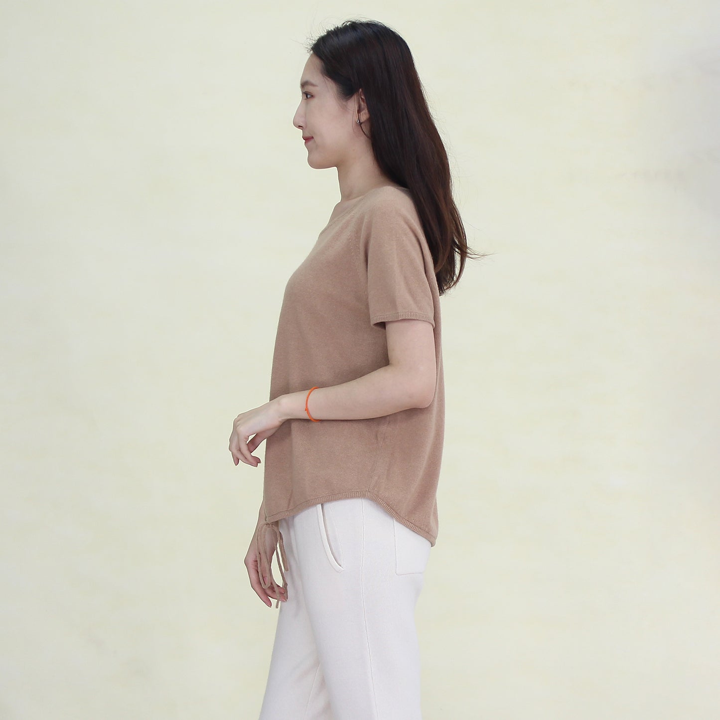 Women's cotton and cashmere blending pullover
