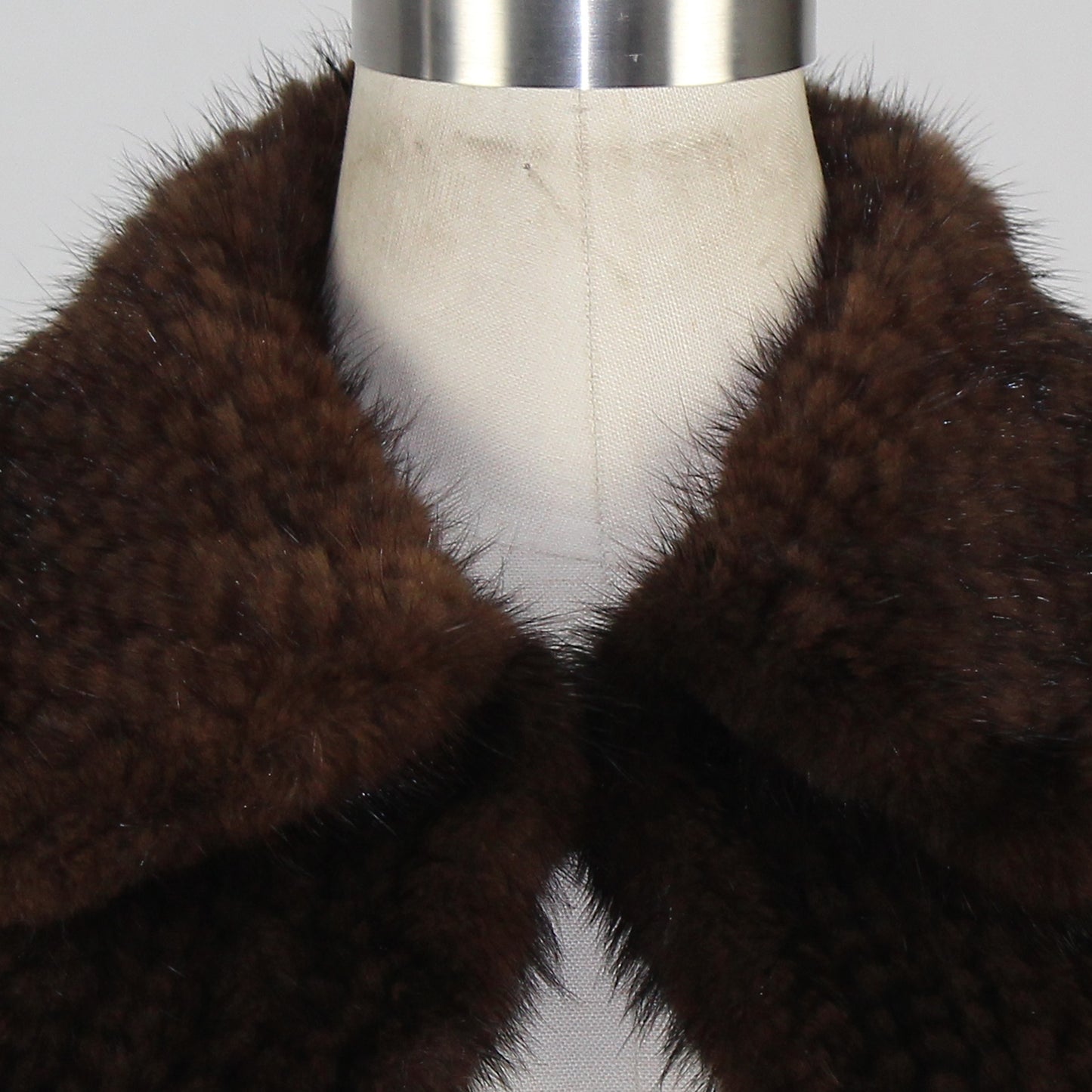 Women's knitted mink top