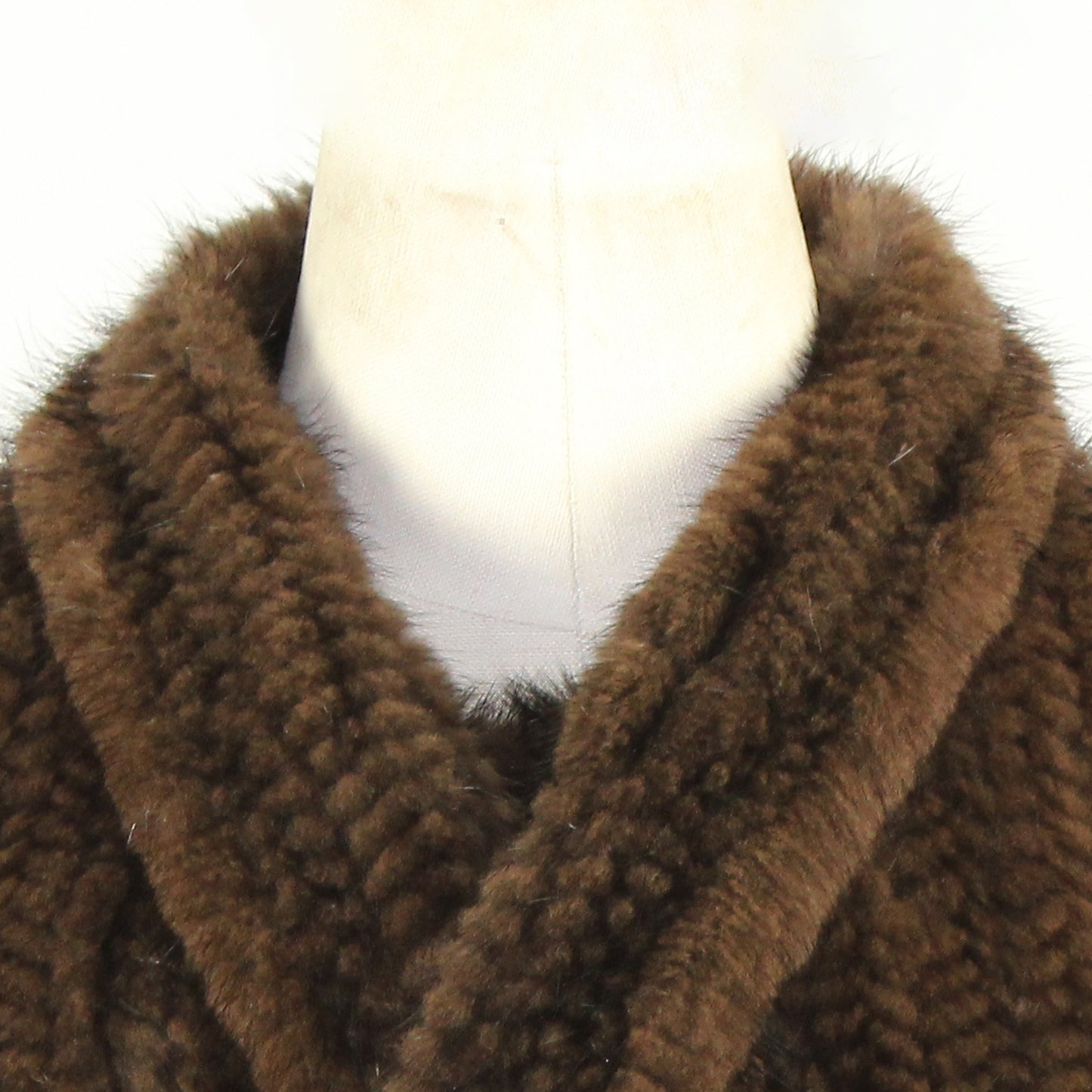 Women's knitted mink jacket
