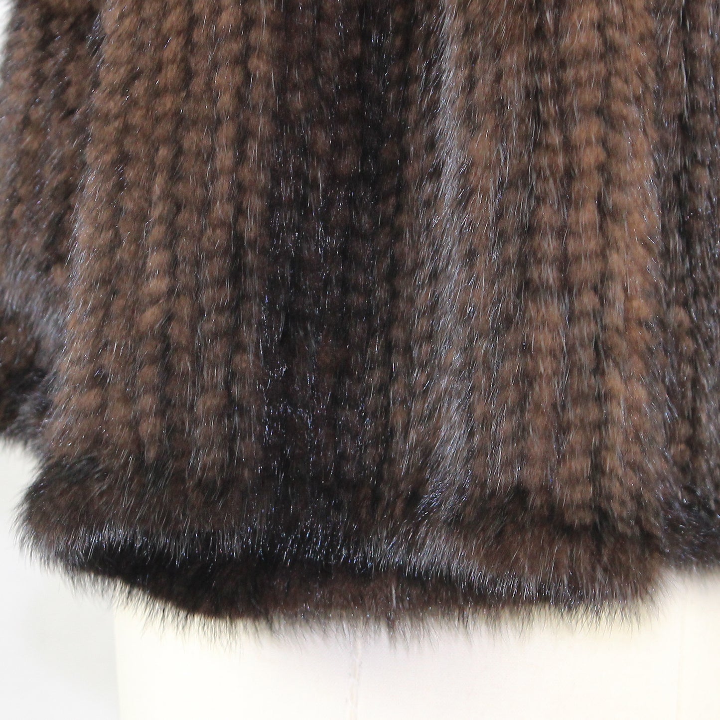 Women's knitted mink jacket