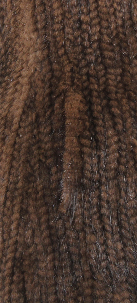 Women's knitted mink coat