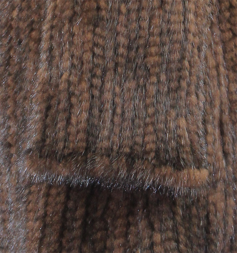 Women's knitted mink coat