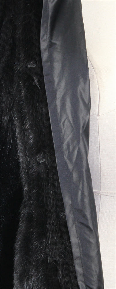 Women's knitted mink coat