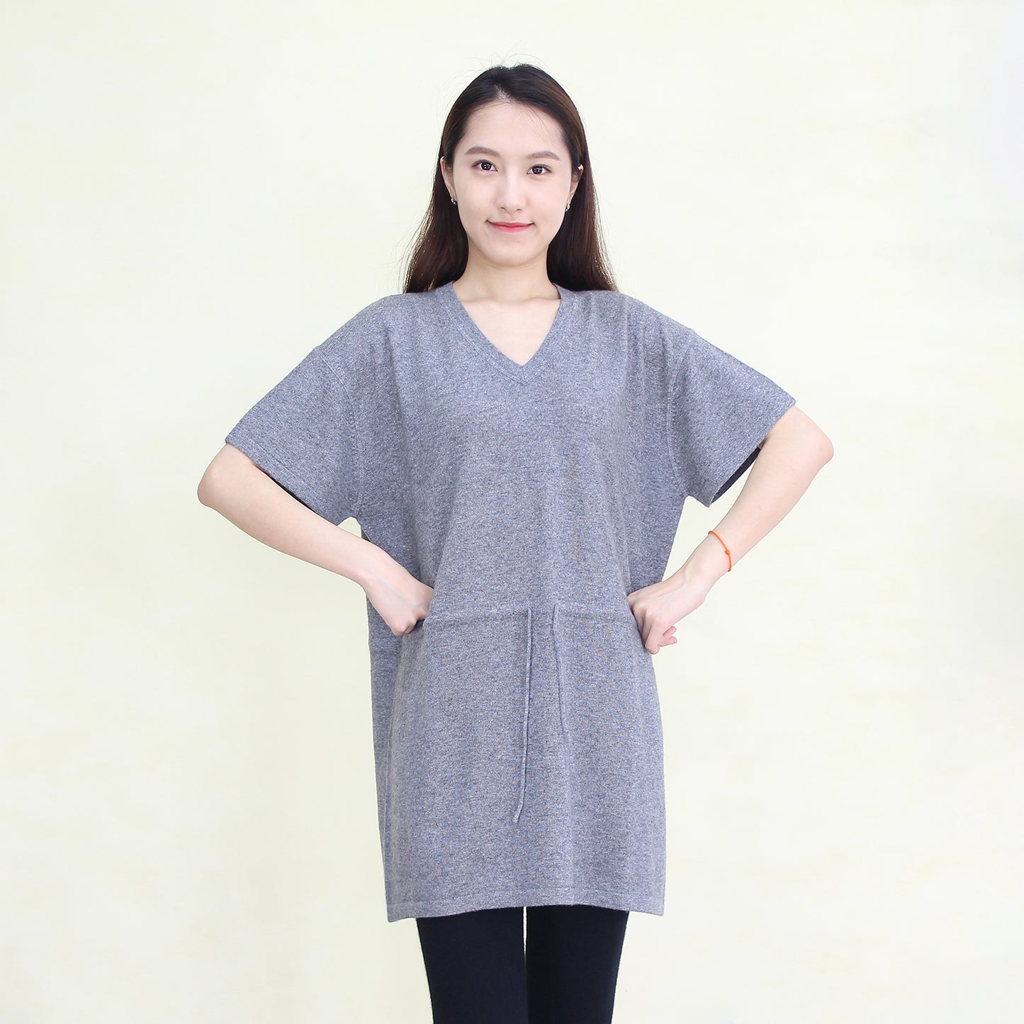 Women's cashmere long pullover