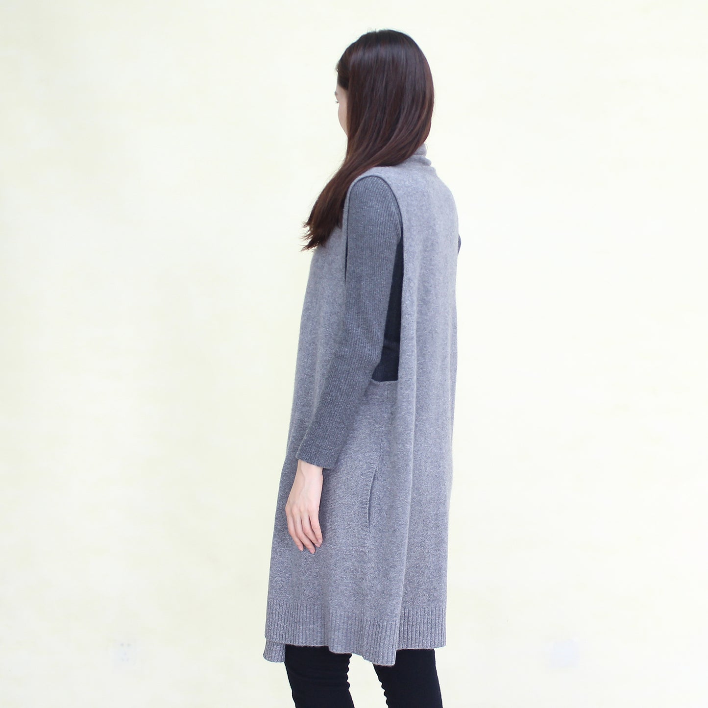 Women's cashmere long vest