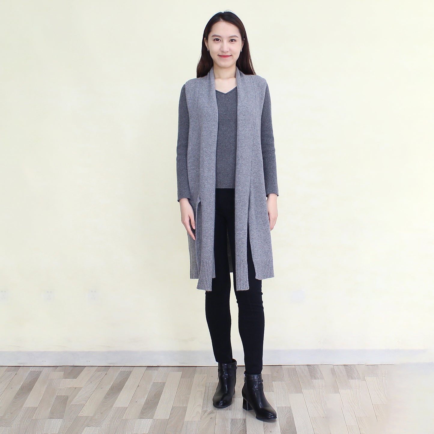 Women's cashmere long vest