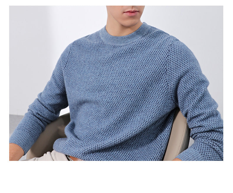 Men's cotton&cashmere pullover