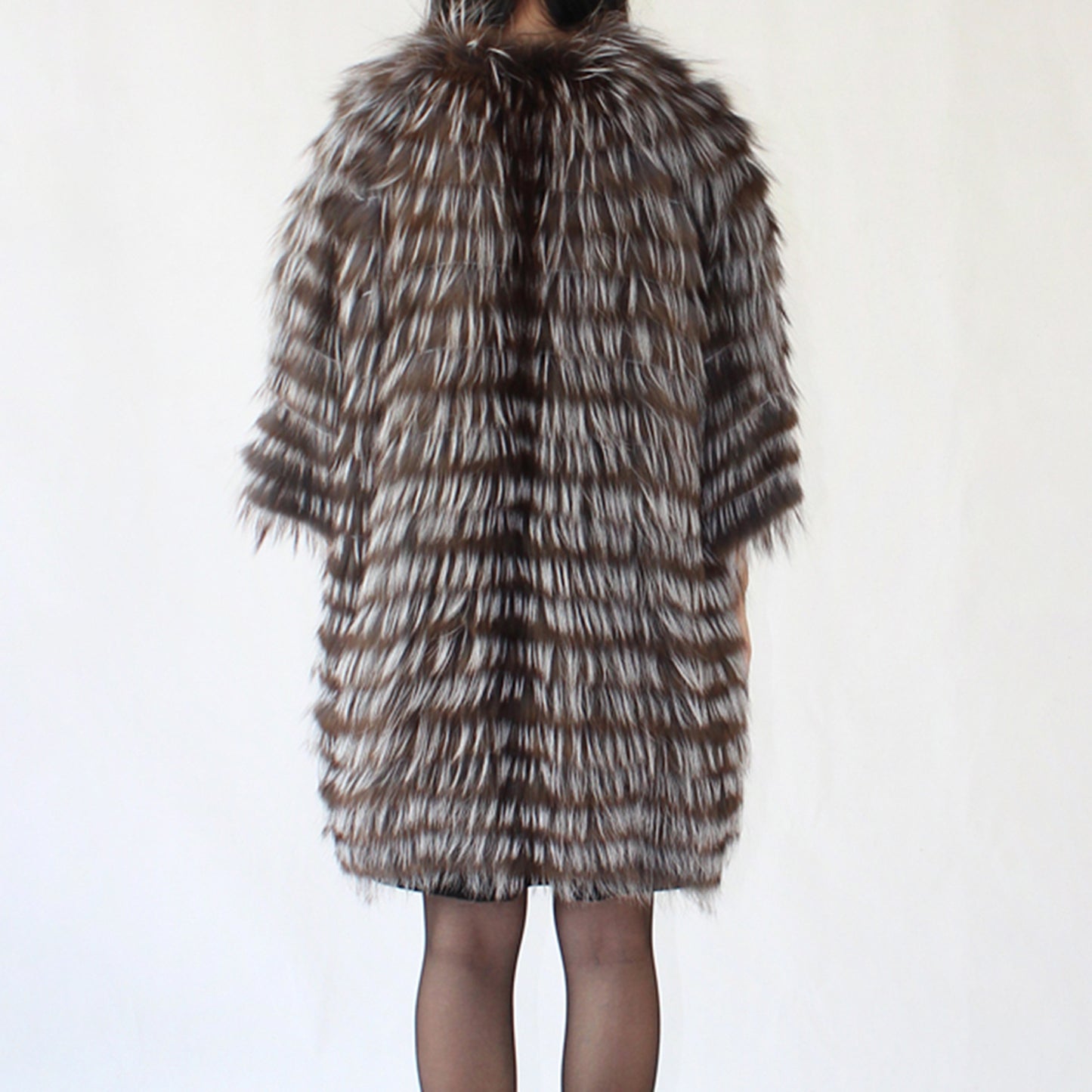 Women's fox fur coat