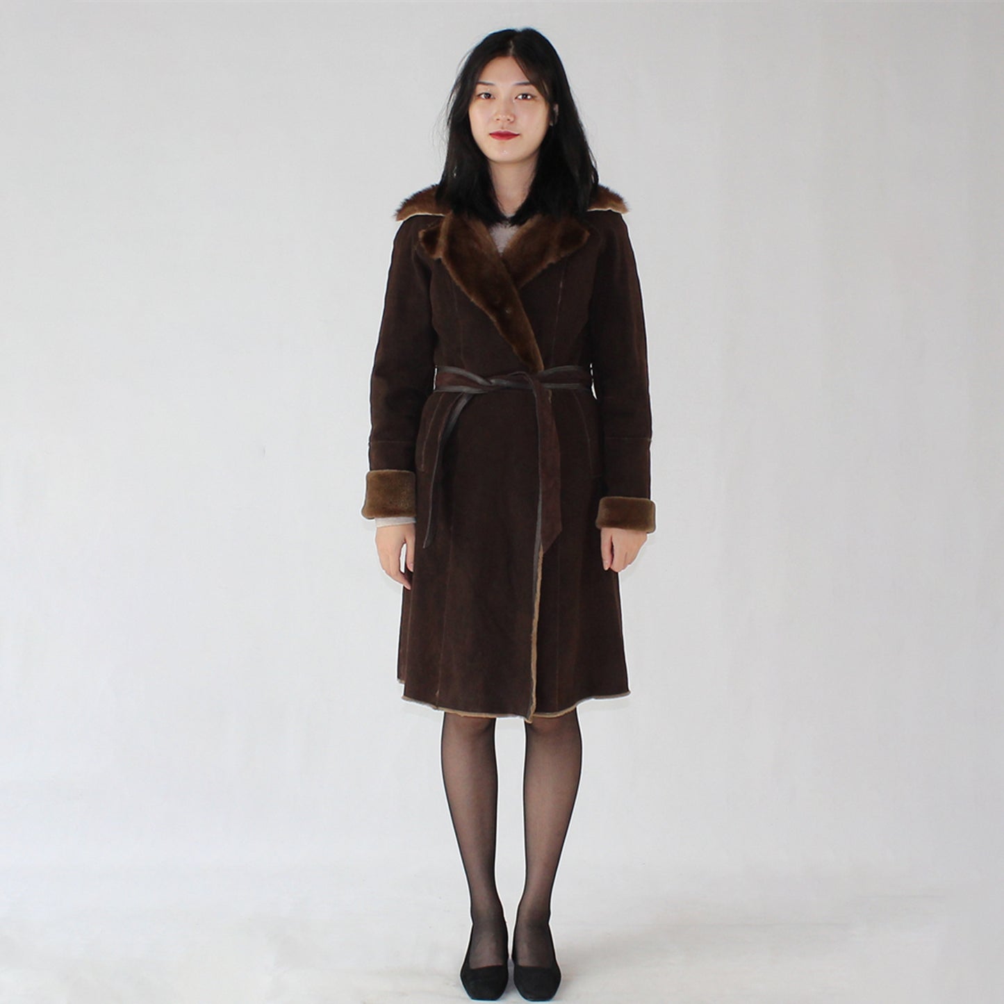 Women's doubleface mink coat