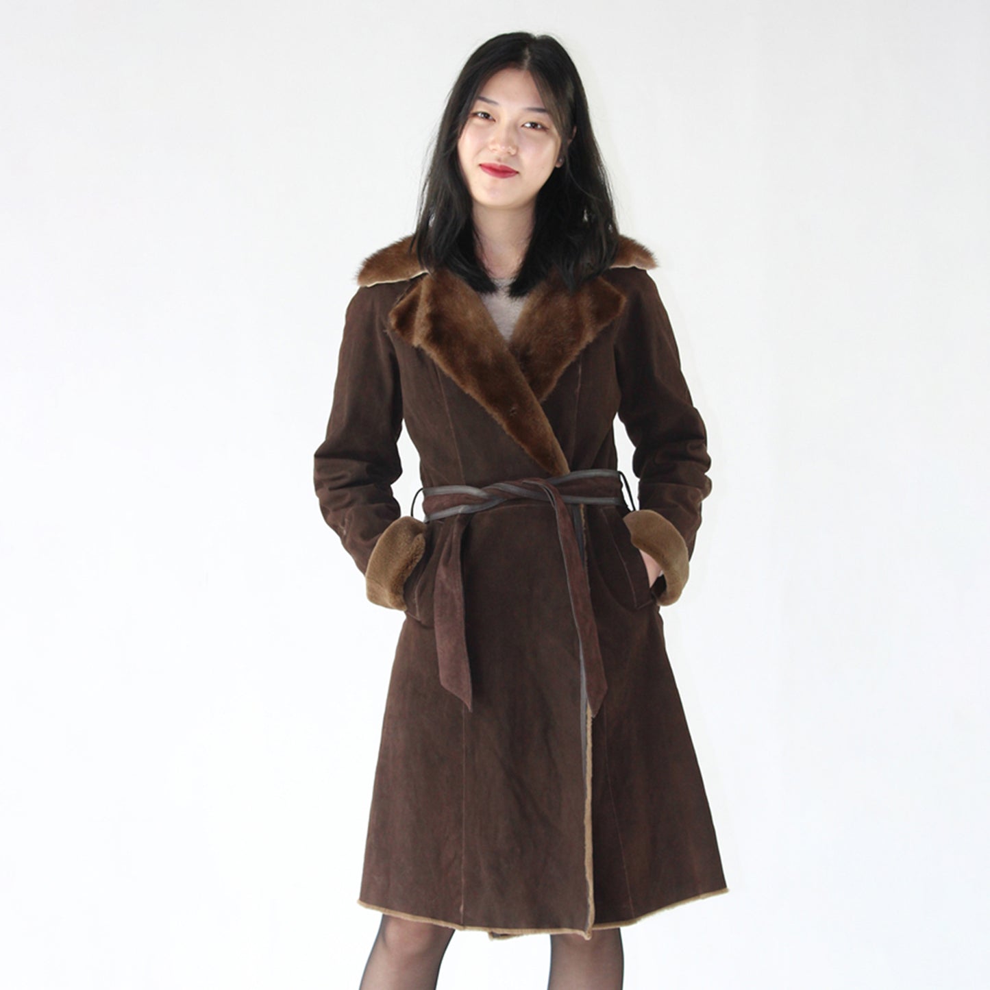 Women's doubleface mink coat