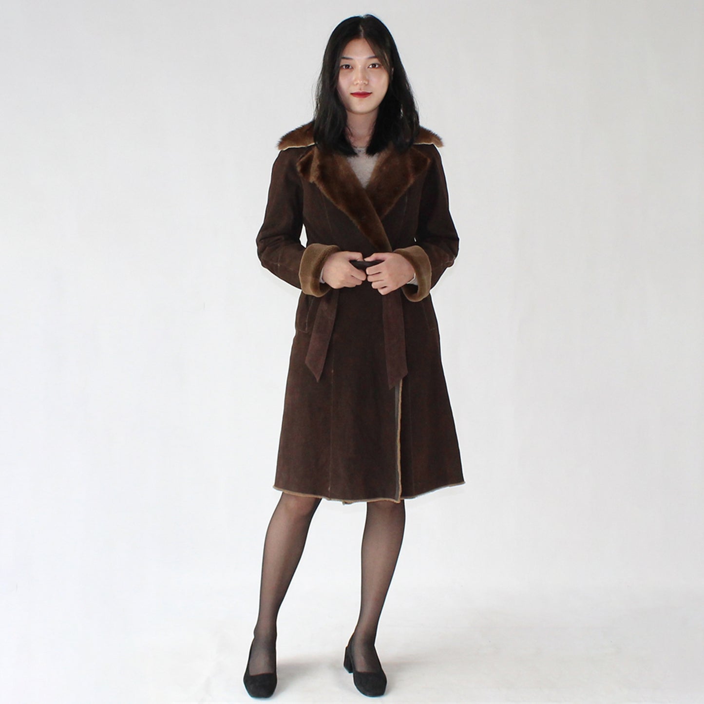 Women's doubleface mink coat