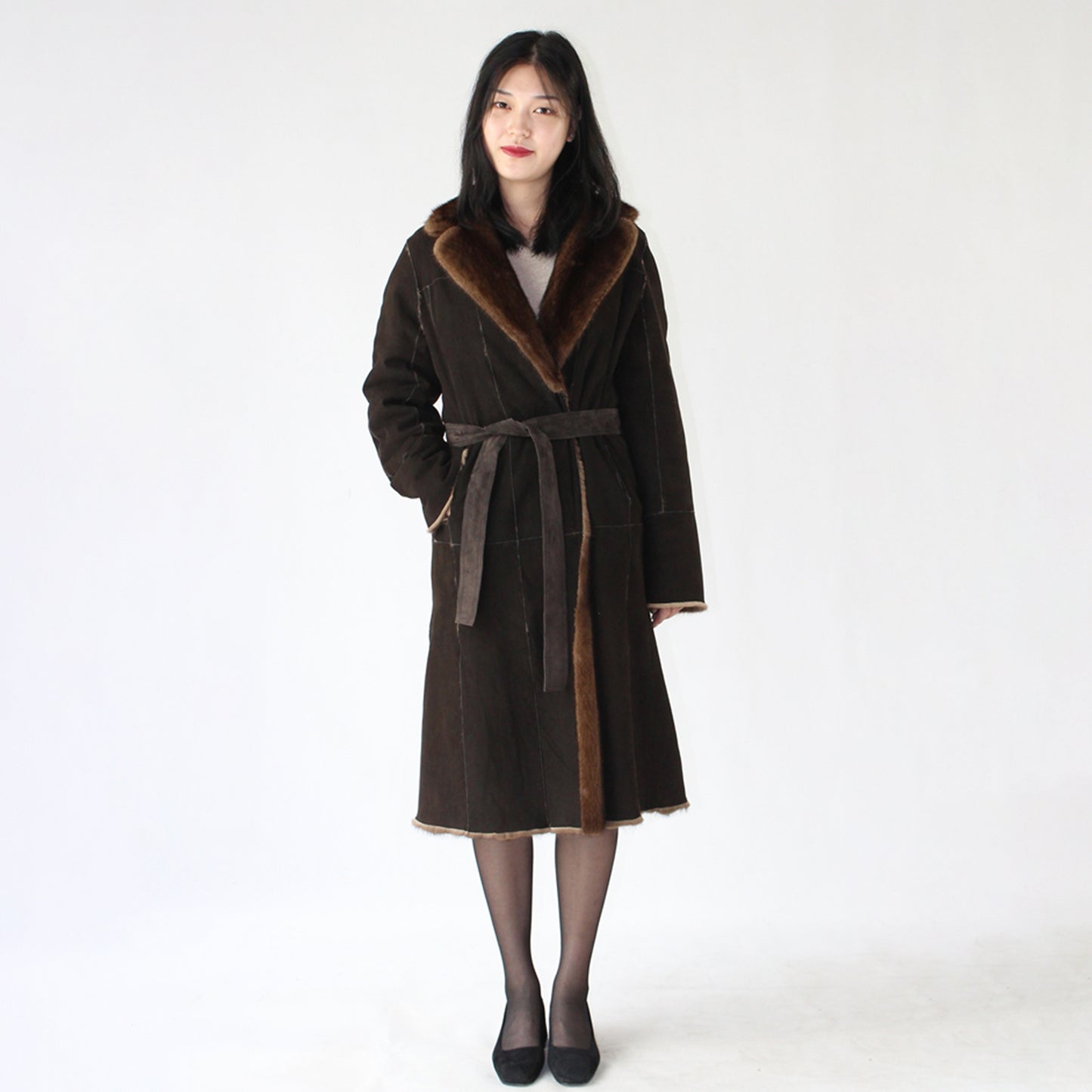 Women's doubleface mink coat
