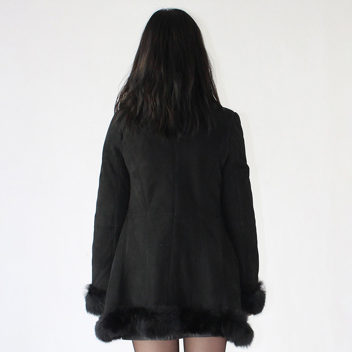 Women's suede sheepskin jacket