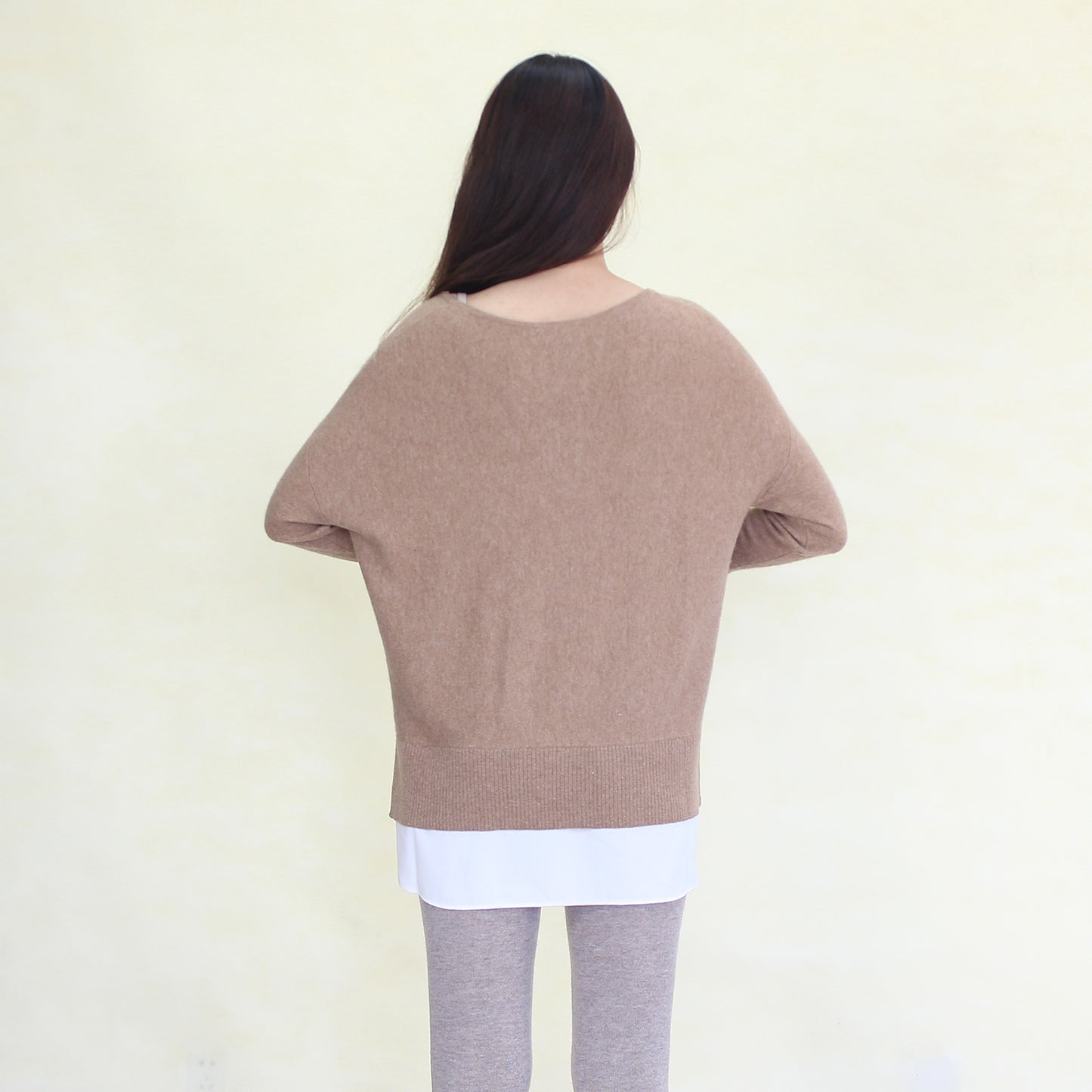 Women's cotton and cashmere blending pullover