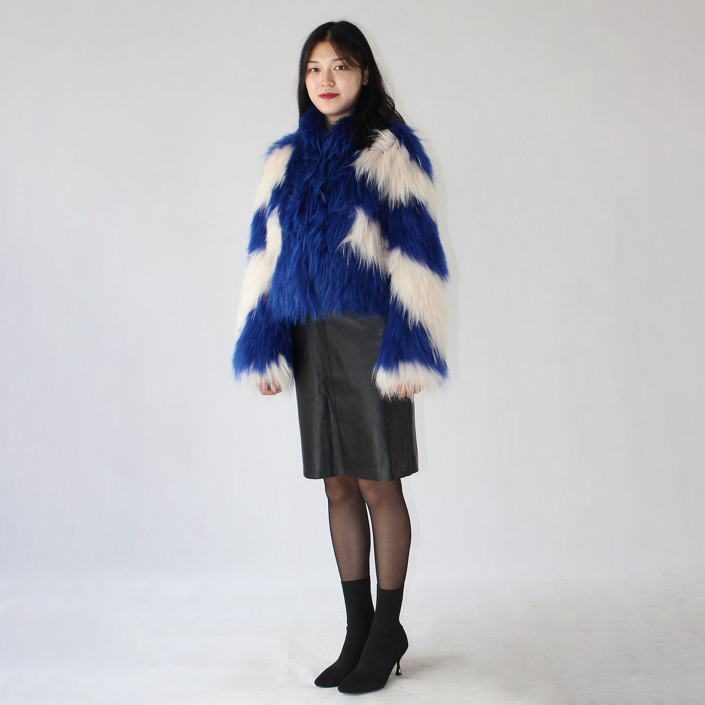 Women's raccoon skin jacket