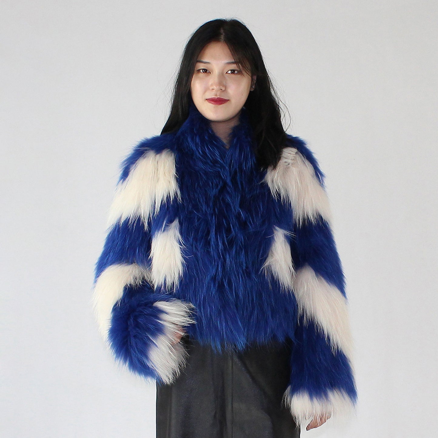 Women's raccoon skin jacket