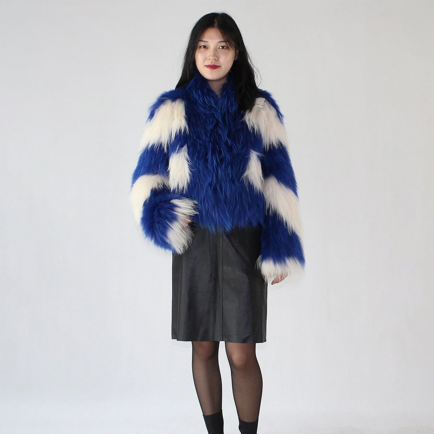 Women's raccoon skin jacket