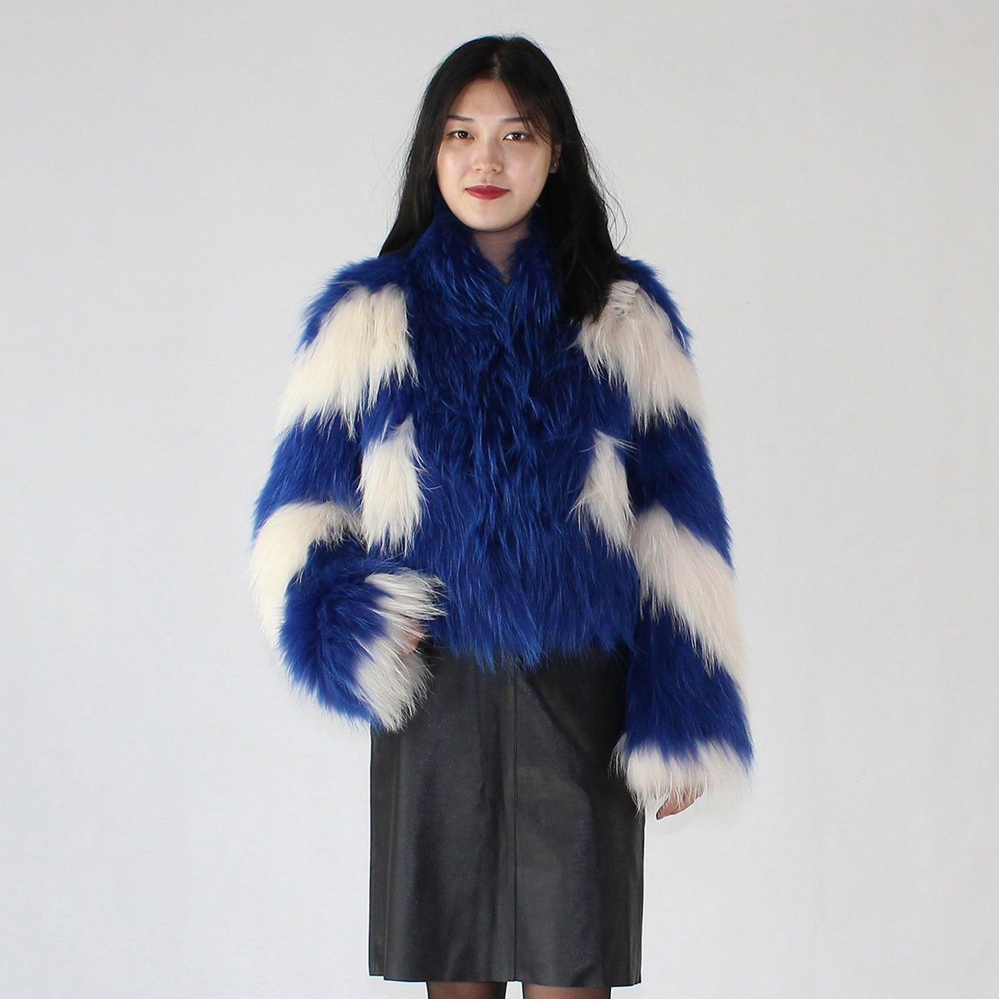 Women's raccoon skin jacket