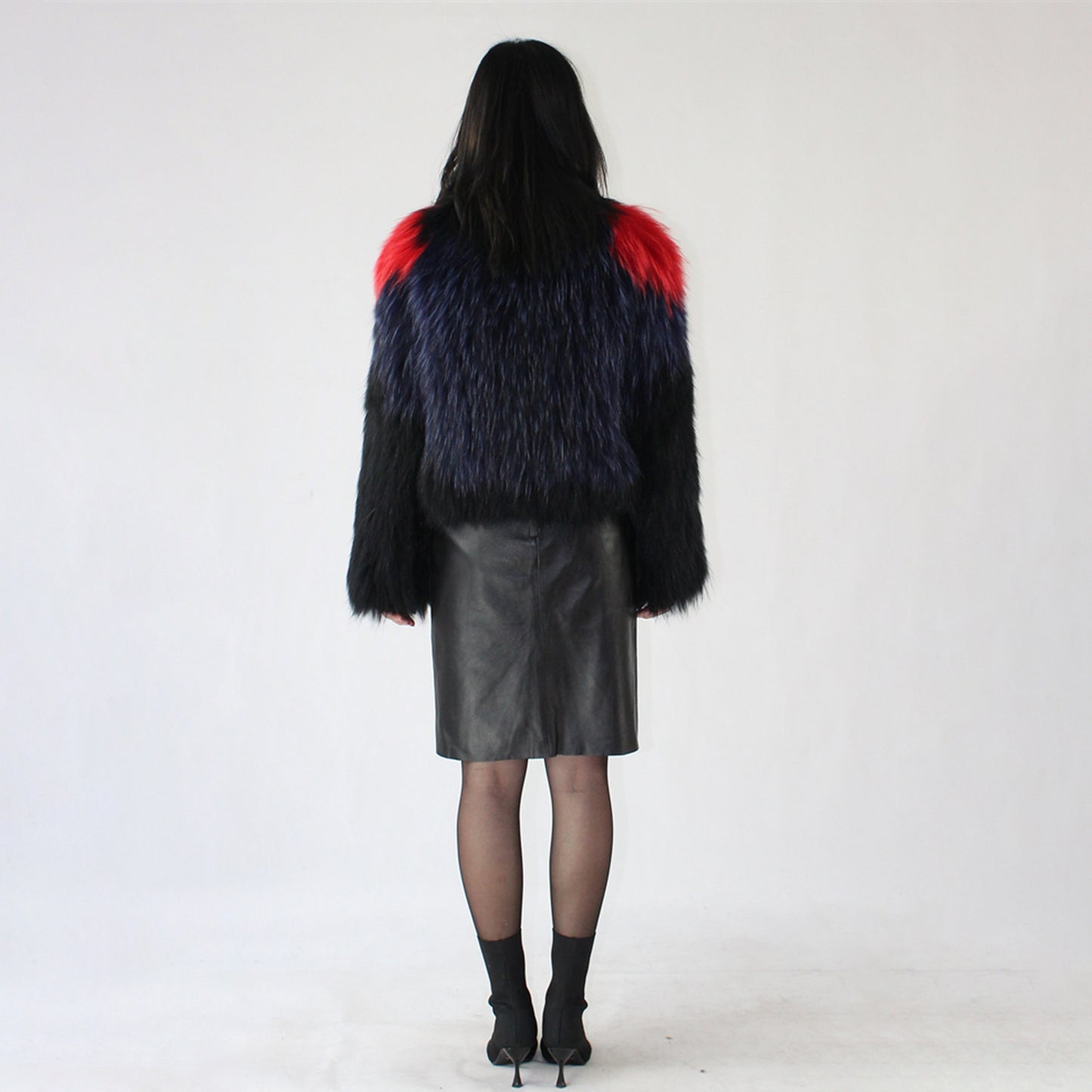 Women's raccoon skin jacket