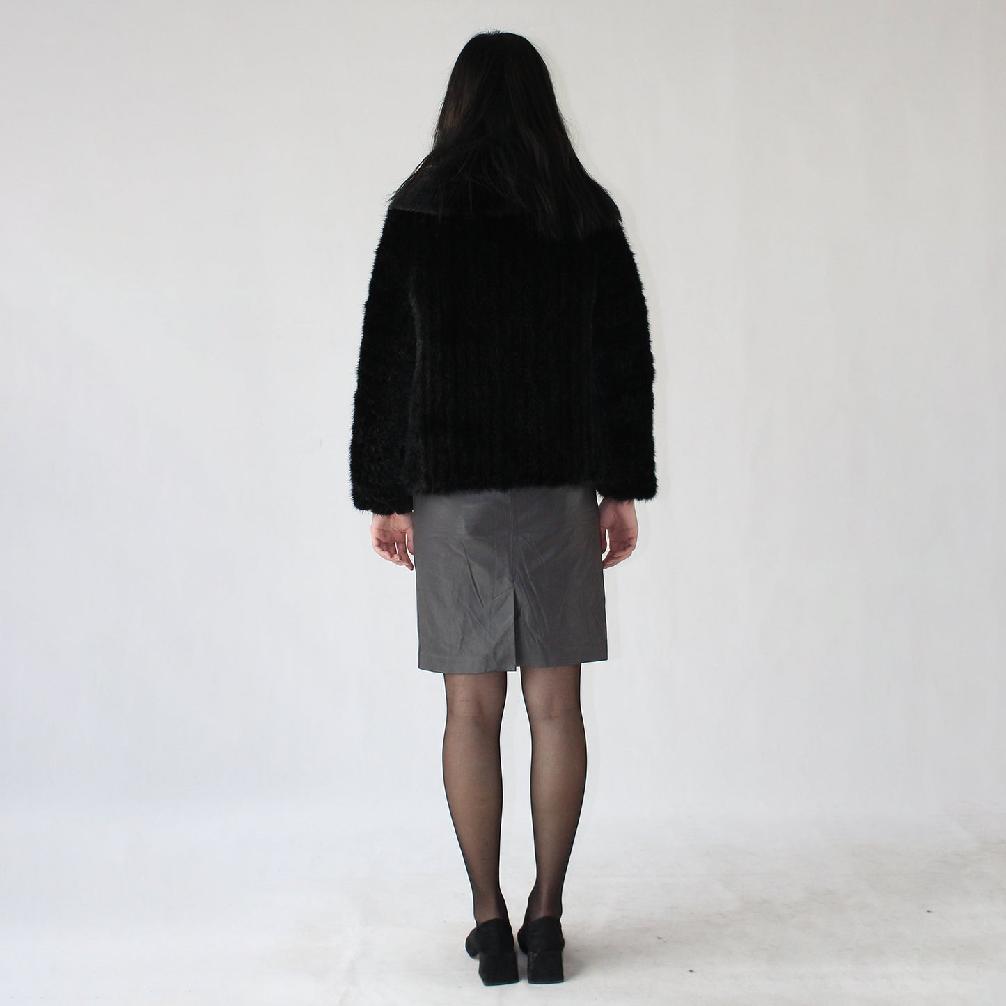 Women's knitted mink top