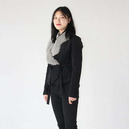 Women's suede soft sheepskin top