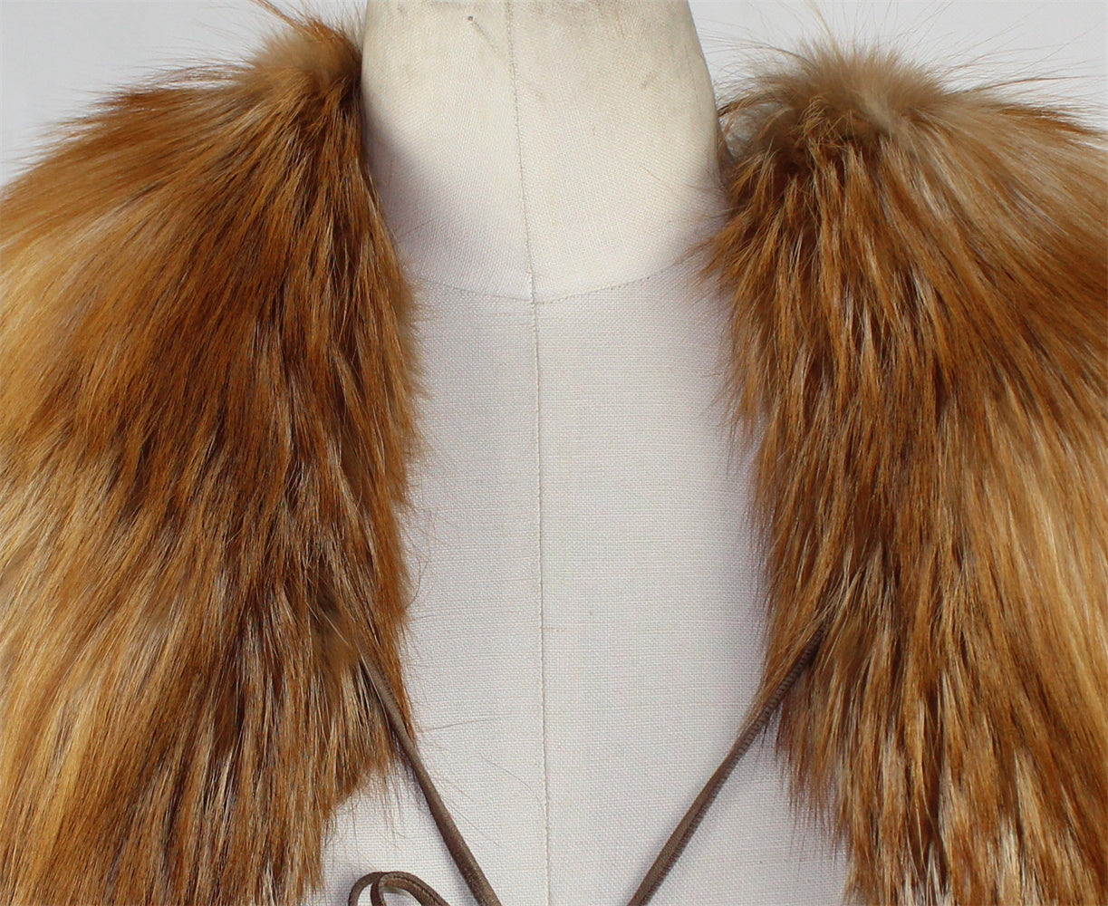 Women's fox fur vest