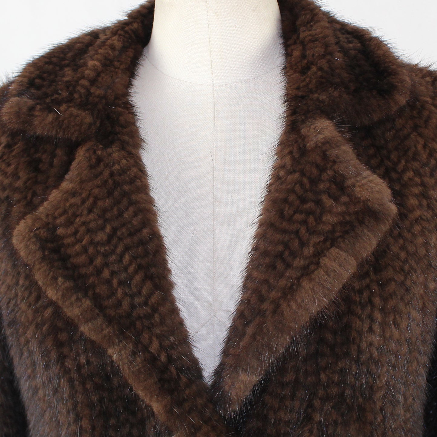 Women's knitted mink jacket