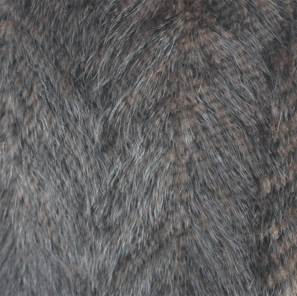 Women's knitted mink shawl